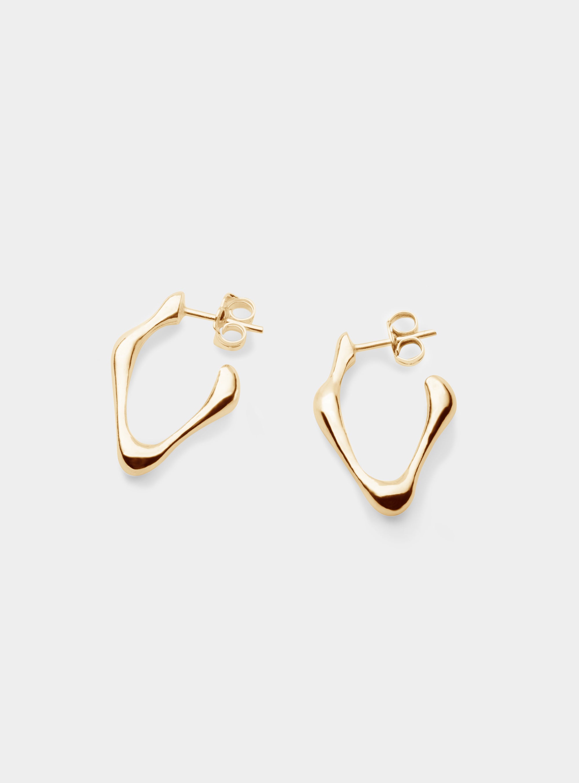 ORGANIC HOOPS LARGE GOLD