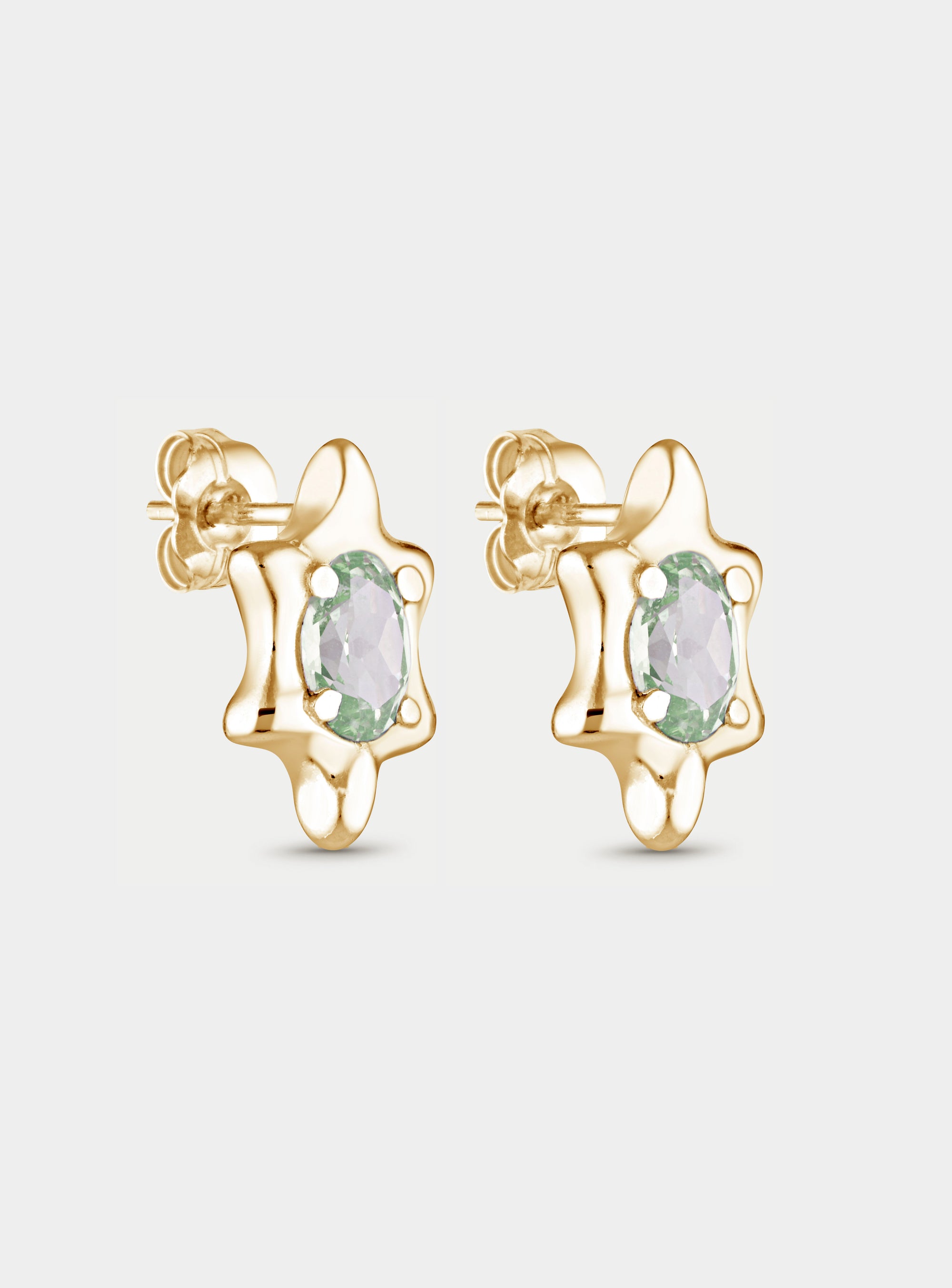 6 POINT GEM STUD(S) GOLD