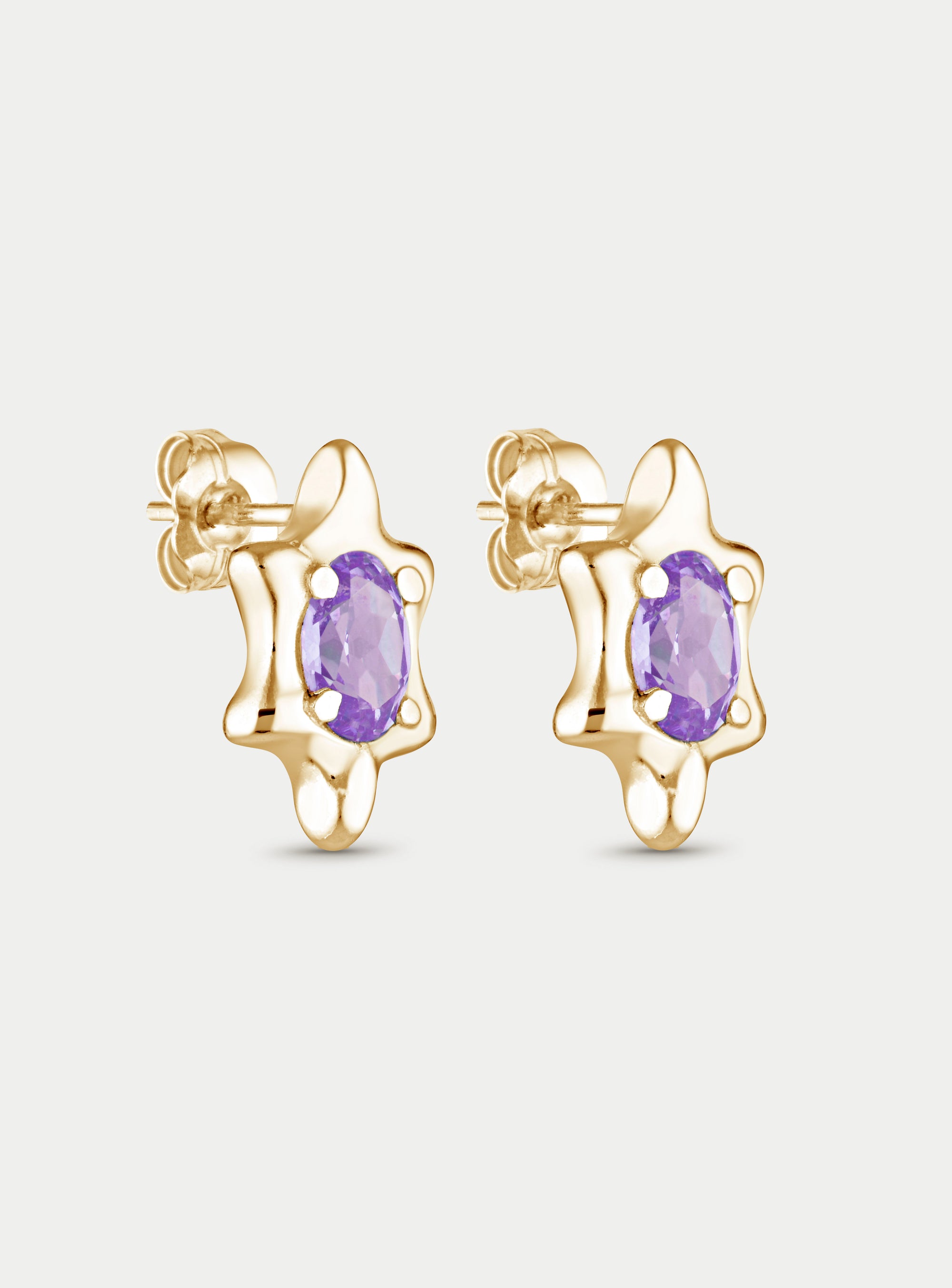 6 POINT GEM STUD(S) GOLD