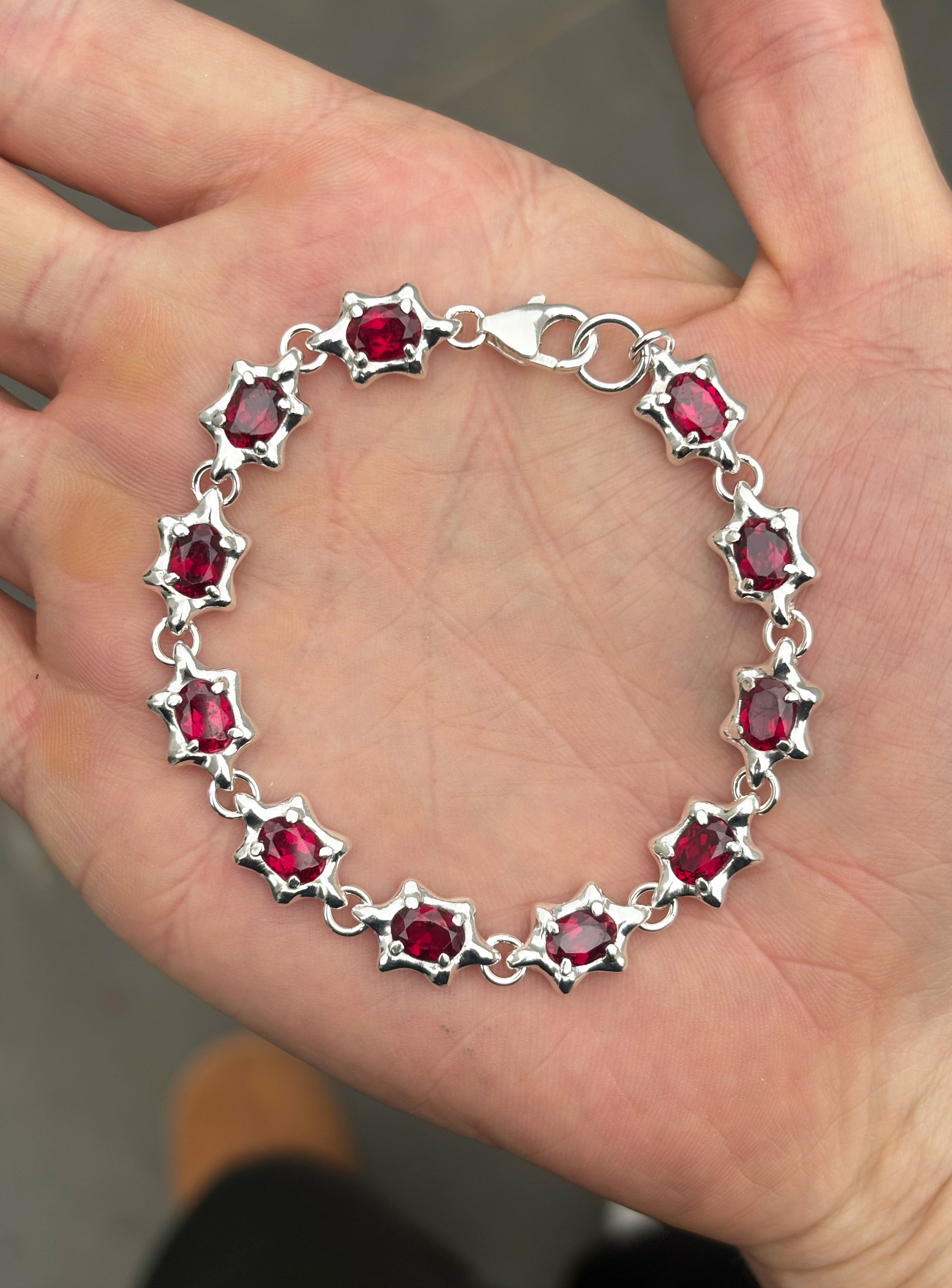 6 PT GEM BRACELET RUBY
