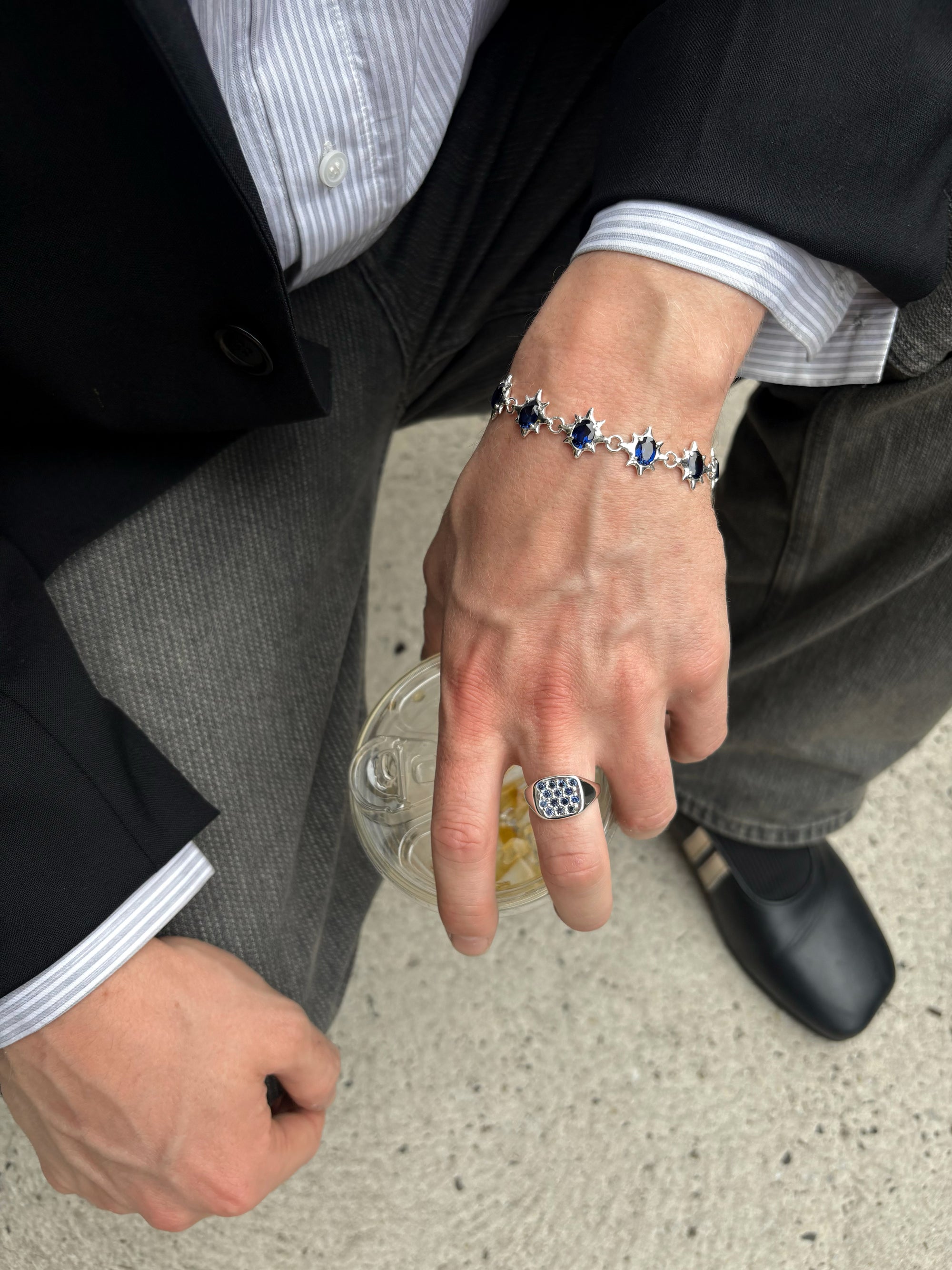 8 Point Gem Bracelet