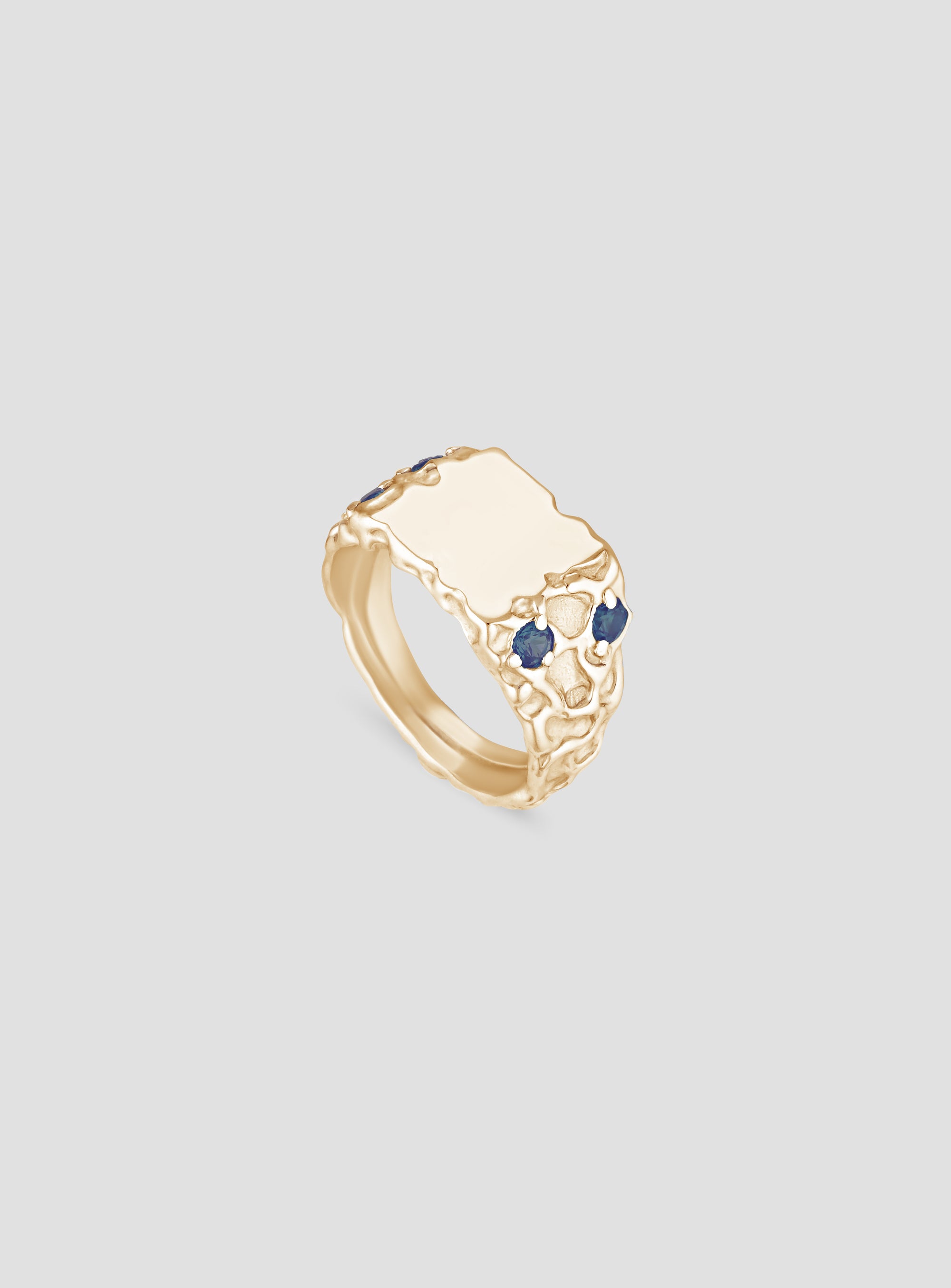 ARTERY RING BLUE GOLD