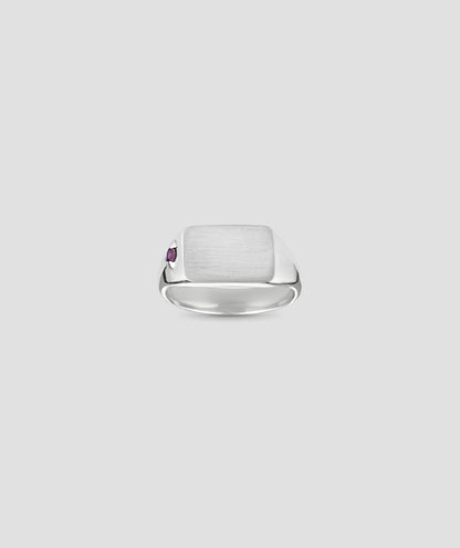 Hermit Ring - Rubellite - Silver