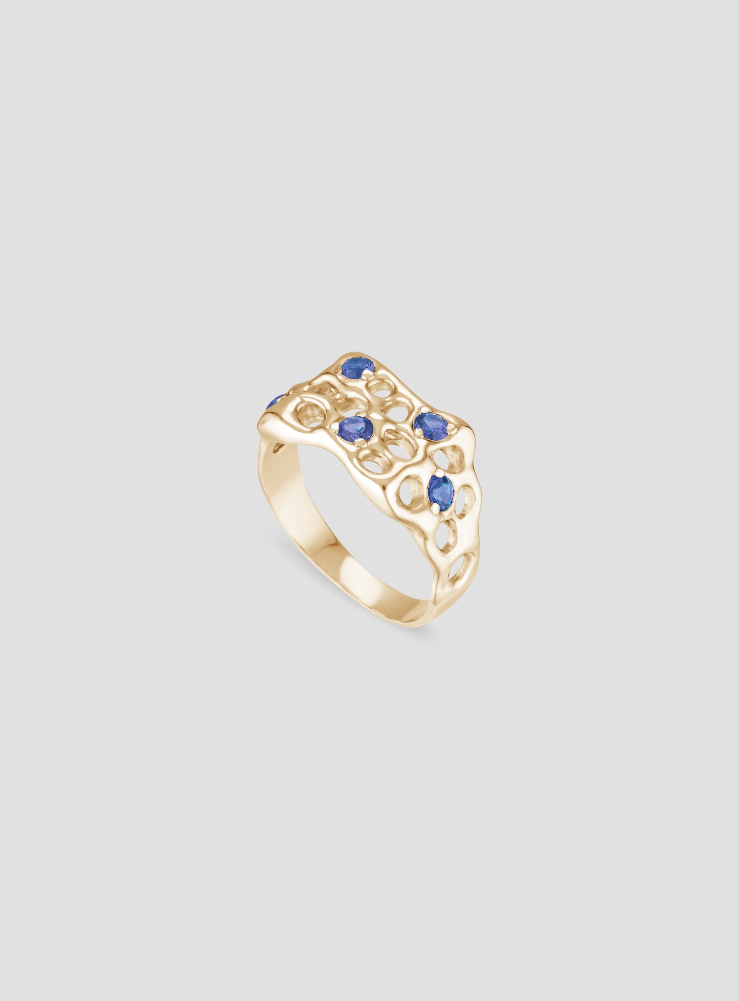 Eon Ring - Blue Sapphire - Gold