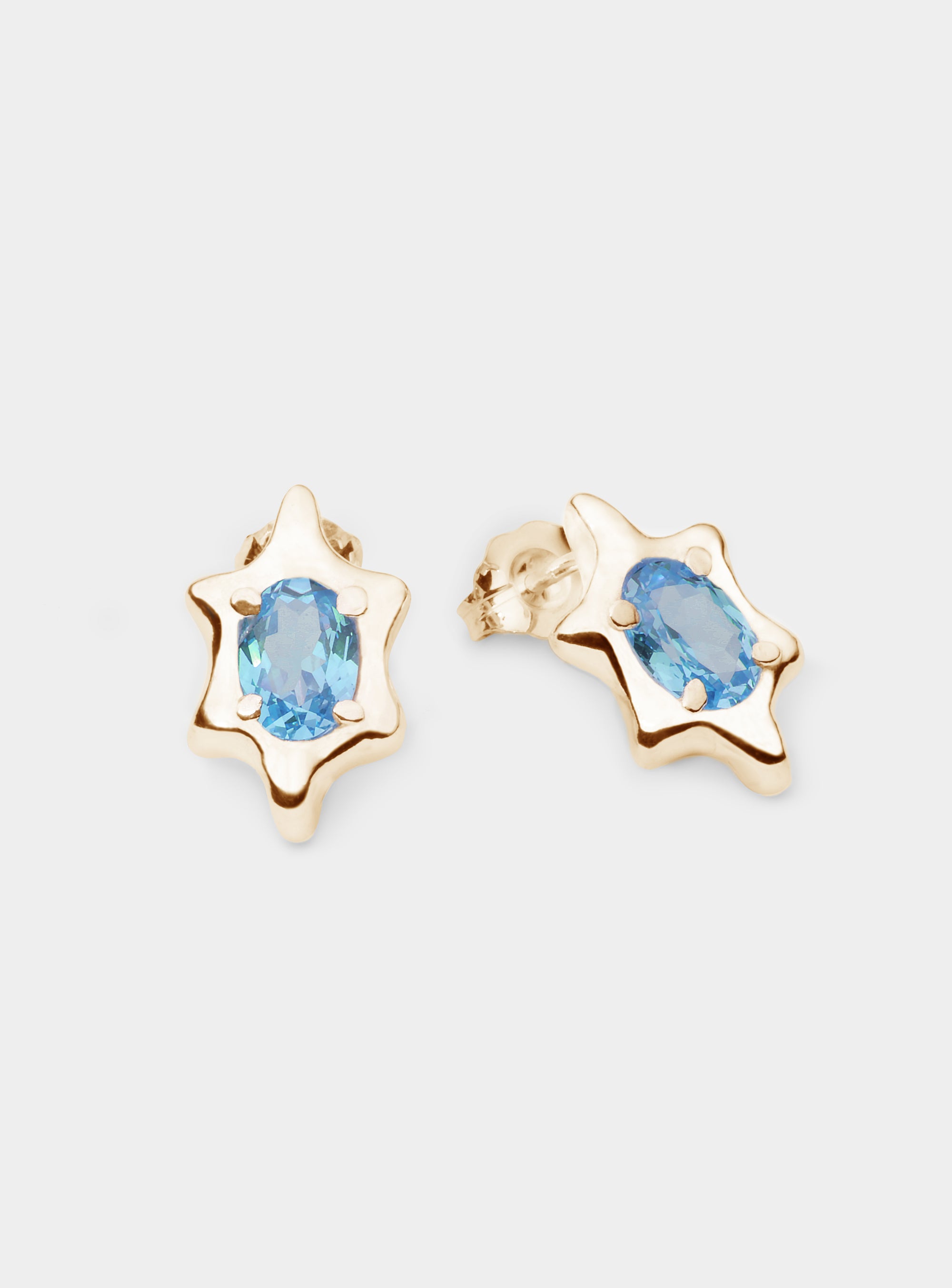 6 POINT GEM STUD(S) GOLD