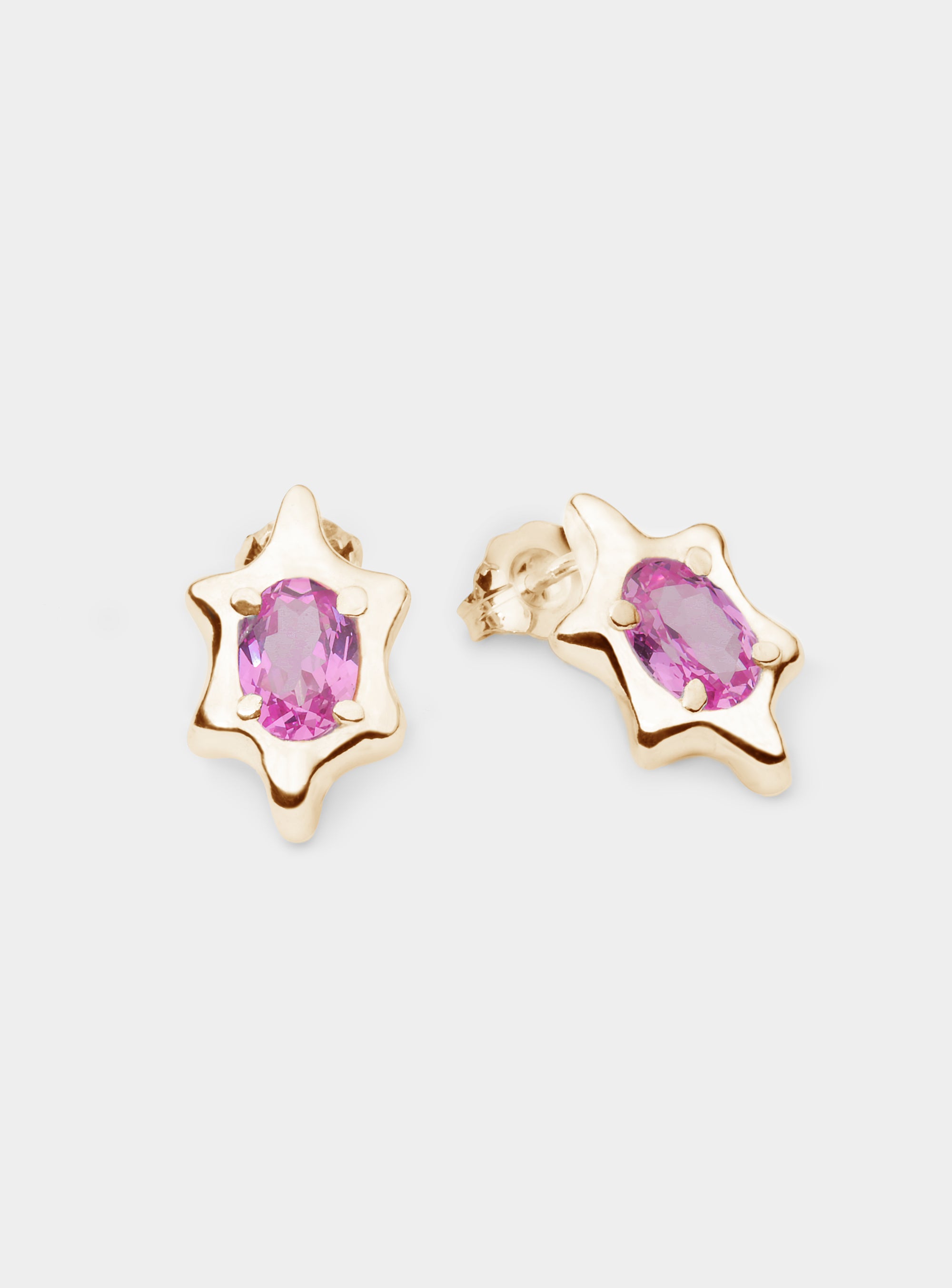 6 POINT GEM STUD(S) GOLD