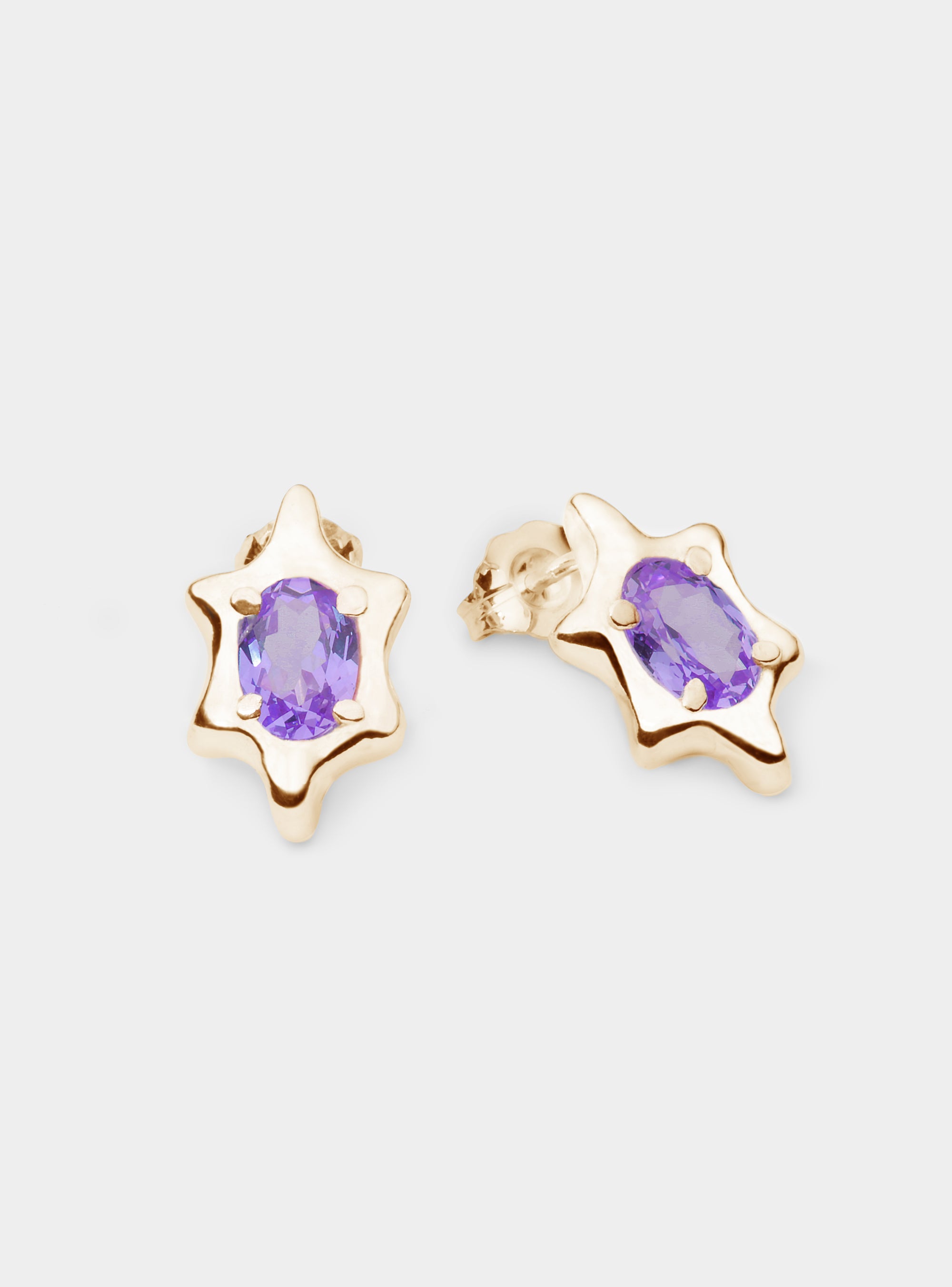 6 POINT GEM STUD(S) GOLD