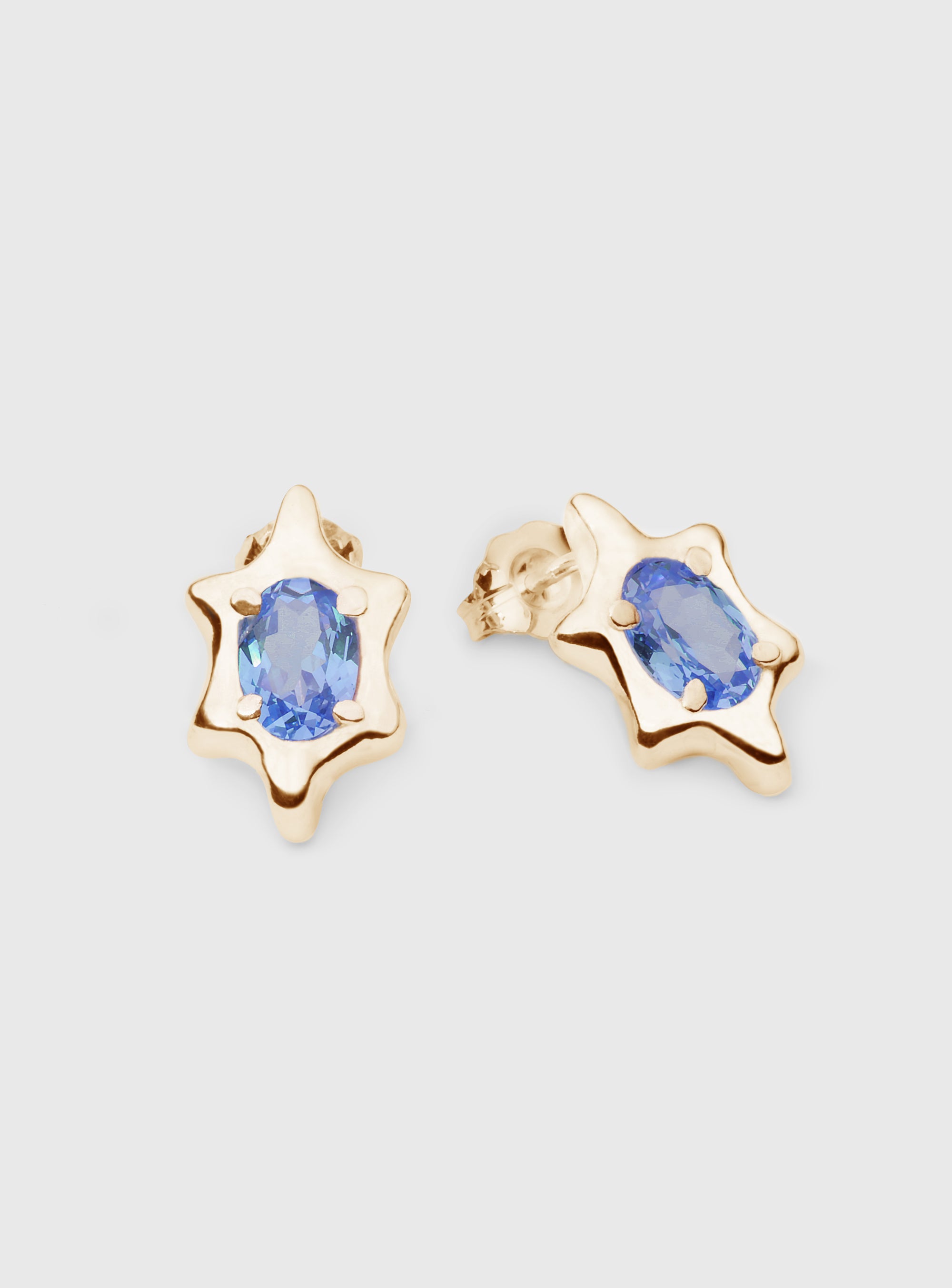 6 POINT GEM STUD(S) GOLD