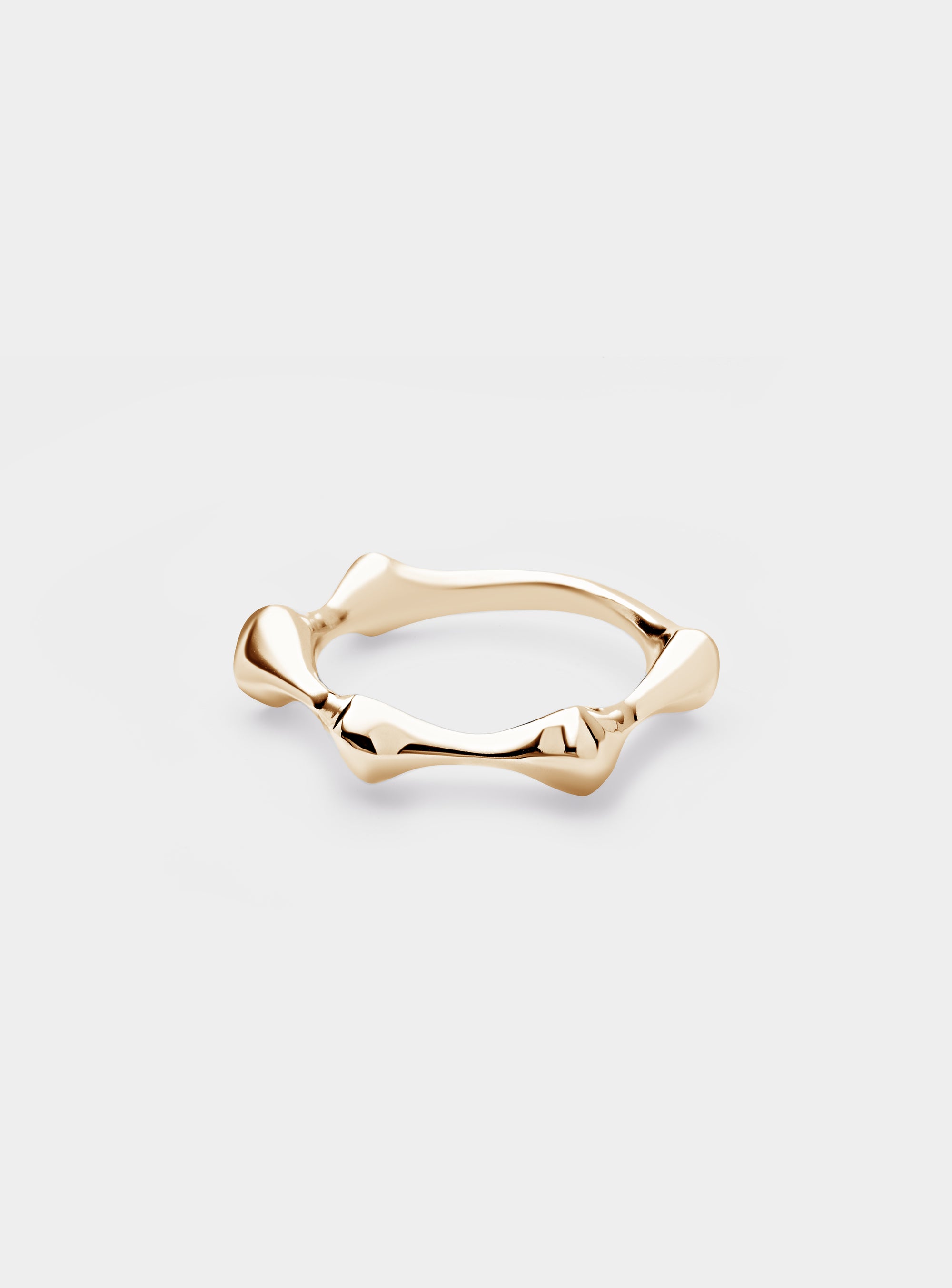 BONE RING GOLD