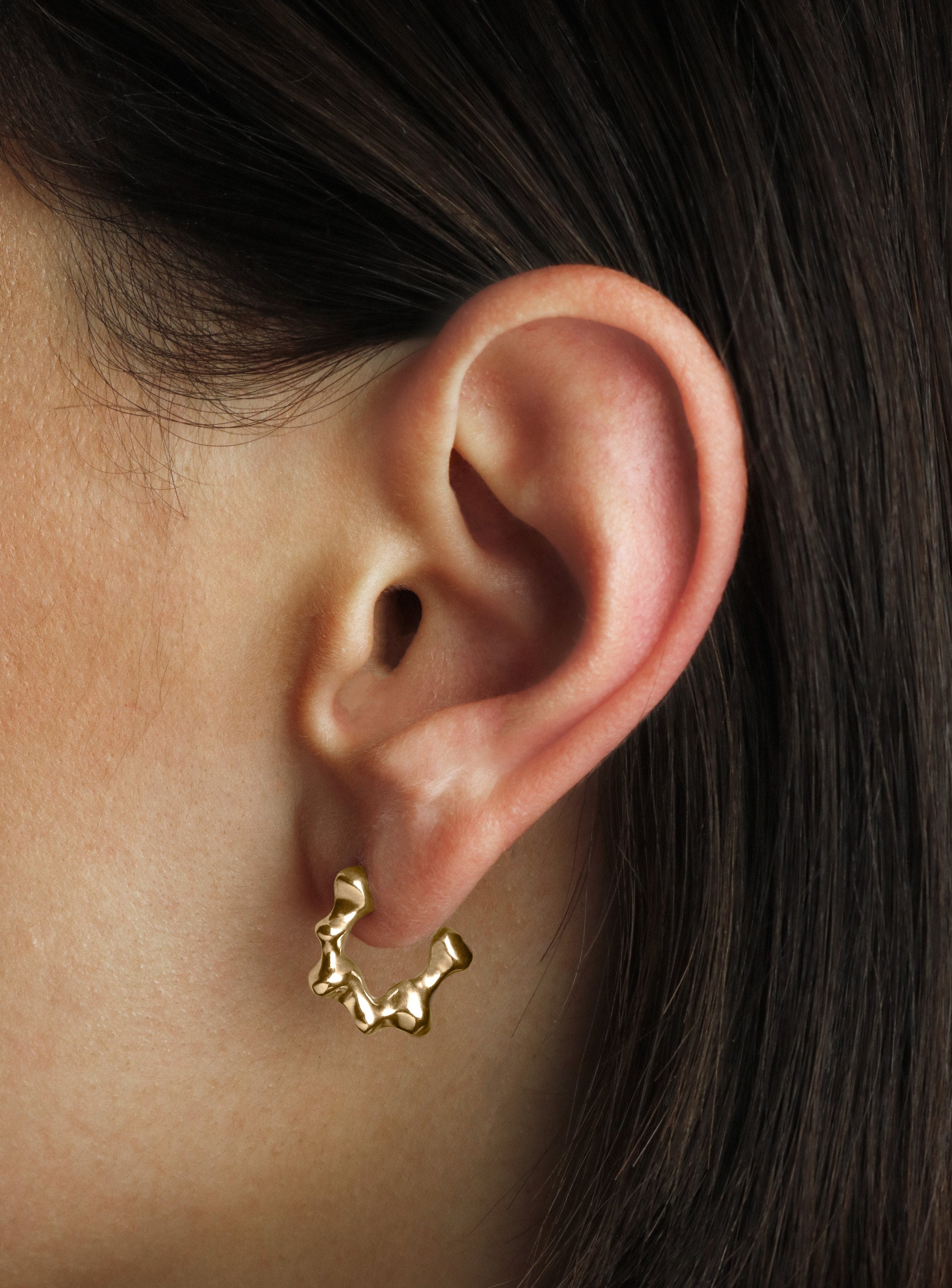 STONE STUD(S) GOLD